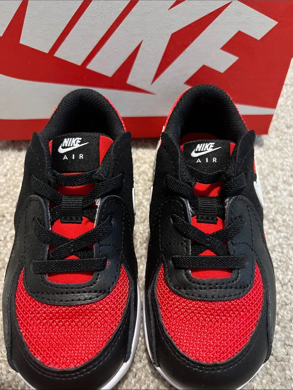 Nike Kids Air Sport Sneakers - Black & Red